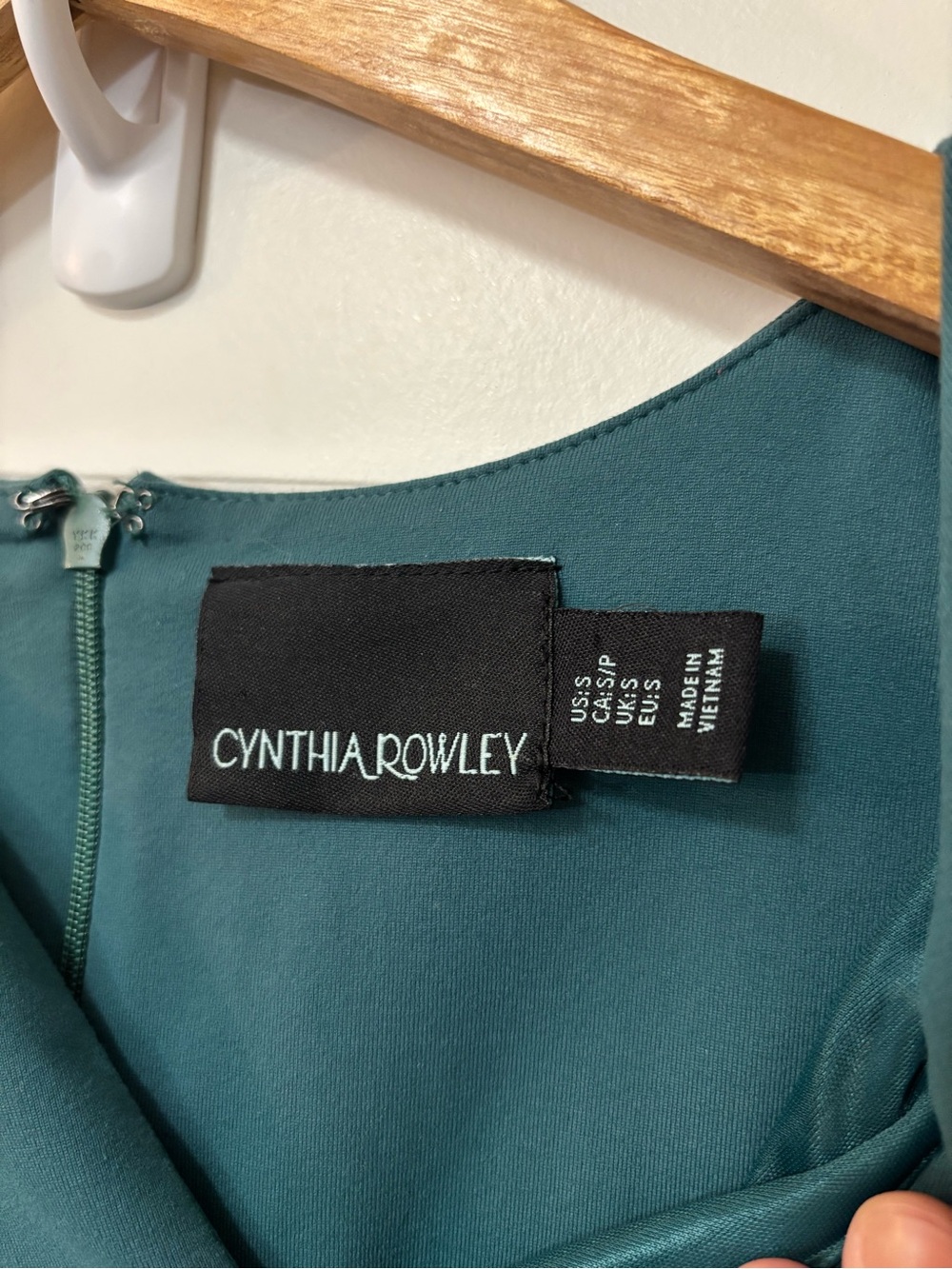 Cynthia Rowley Blue Green Sleeveless A-Line Mini Dress, Size S - Picture 6 of 8
